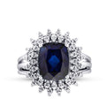 4.76 ct. Diamant Saphir Ring