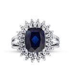 4.76 ct. Diamant Saphir Ring