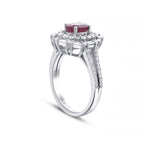1.75 ct. Diamant Rubin Ring
