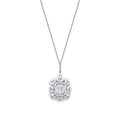 0.46 ct. Diamant Baguette Halskette