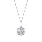 0.46 ct. Diamant Baguette Halskette
