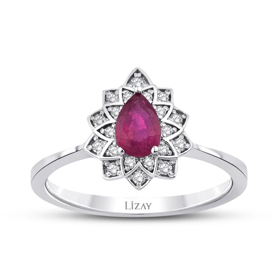 2.93 Karat Diamant Rubin Set