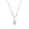 0.48 ct. Diamant Baguette Halskette