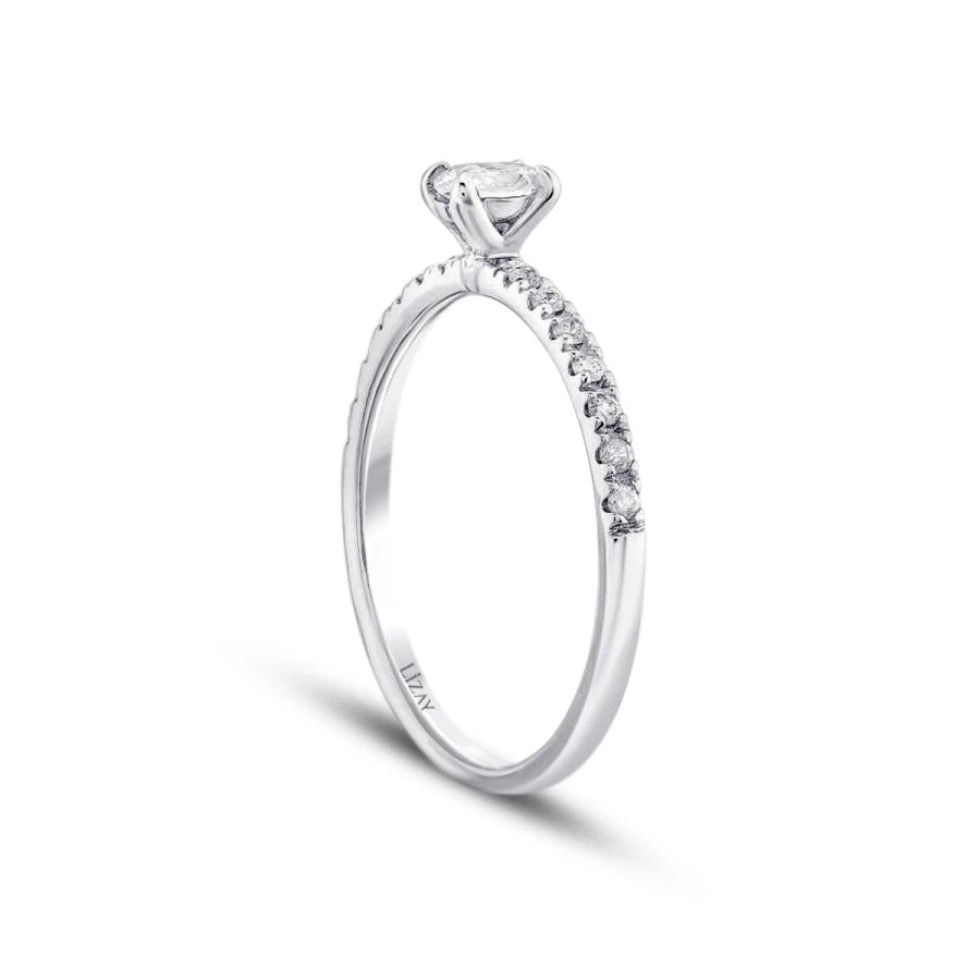 0.31 ct. Diamant Ovale Solitär Verlobungsring