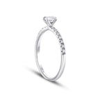 0.31 ct. Diamant Ovale Solitär Verlobungsring