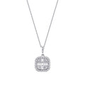 0.51 ct. Diamant Baguette Halskette