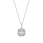 0.51 ct. Diamant Baguette Halskette