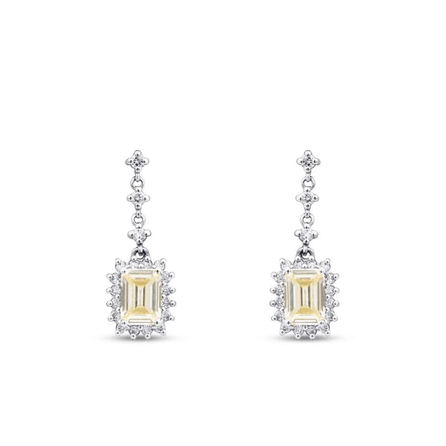 3.85 ct. Diamant Fantasie Ohrringe