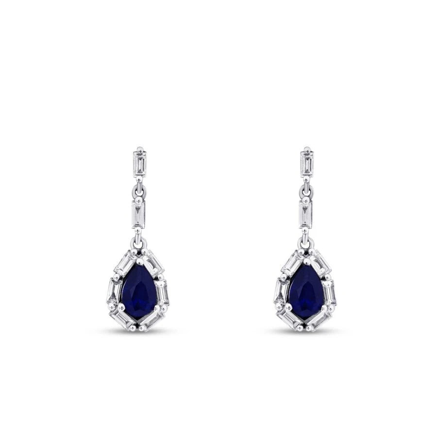 1.59 ct. Diamant Saphir Ohrringe