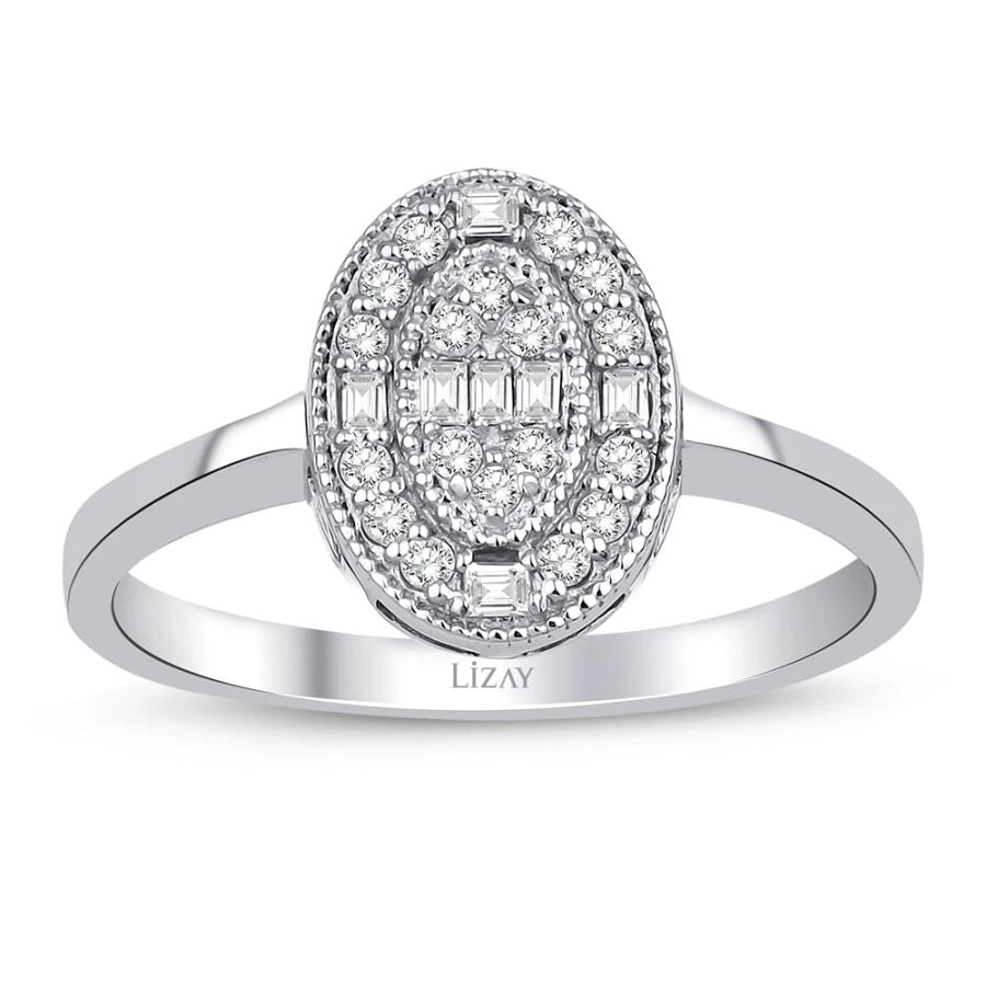 0.19 ct. Diamant Baguette Ring