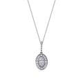 0.19 ct. Diamant Baguette Halskette