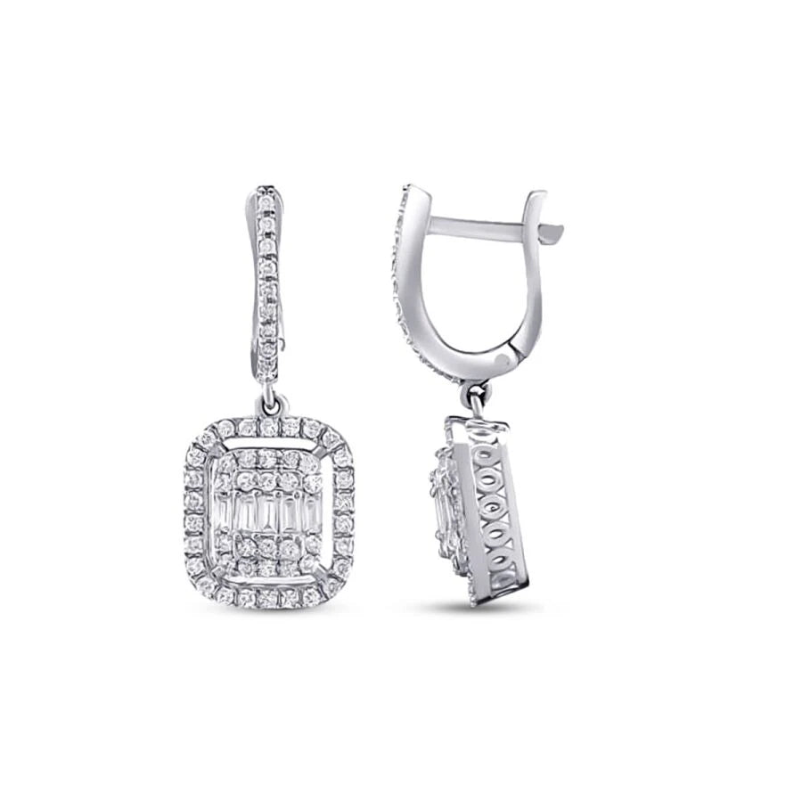 0.74 ct. Diamant Baguette Ohrringe