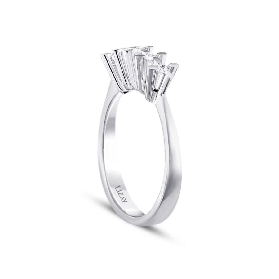 0.15 ct. Diamant Fünf-Stein Ring