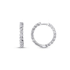0.43 ct. Diamant Creolen Ohrringe