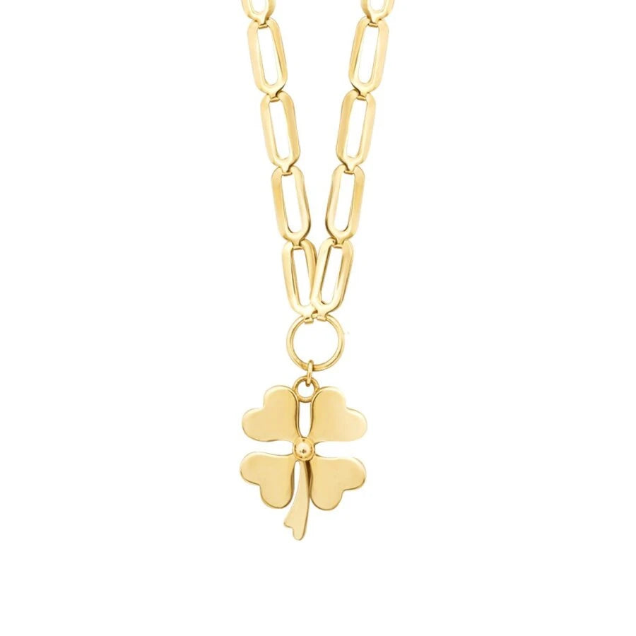 Gold Ketten Clover Halskette
