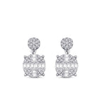 0.78 ct. Diamant Baguette Ohrringe