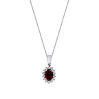 0.79 ct. Diamant Rubin Halskette