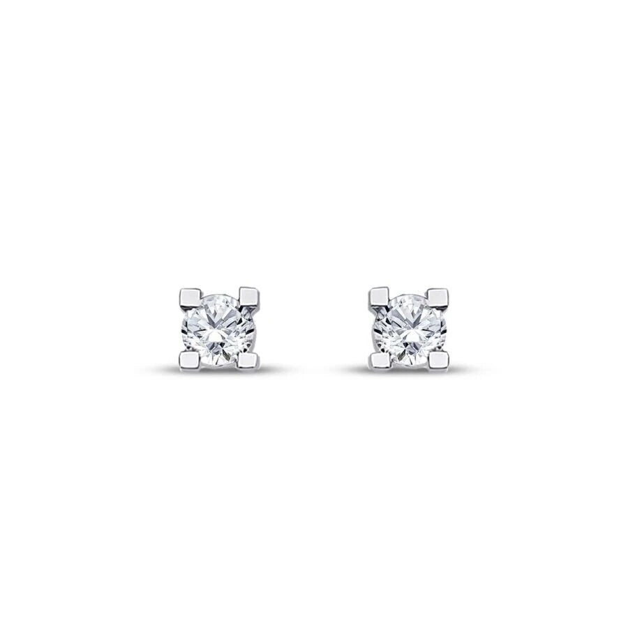0.40 ct. Diamant Solitär Ohrringe