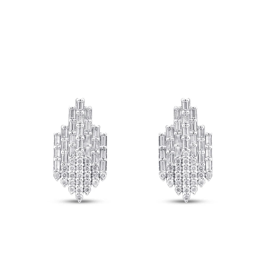 1.00 ct. Diamant Baguette Ohrringe