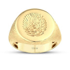 Gold Fingerabdruck Ring