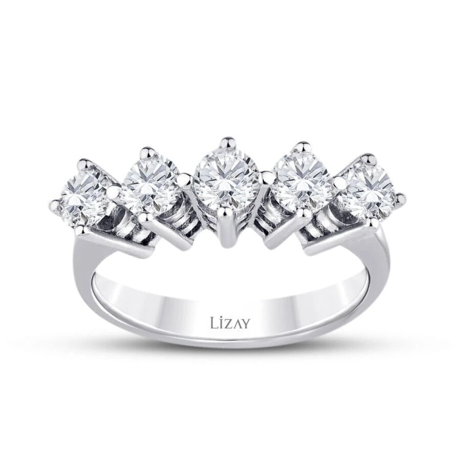 1.16 ct. Diamant Fünf-Stein Ring