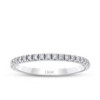 0.13 ct. Diamant Halb-Eternity Ring