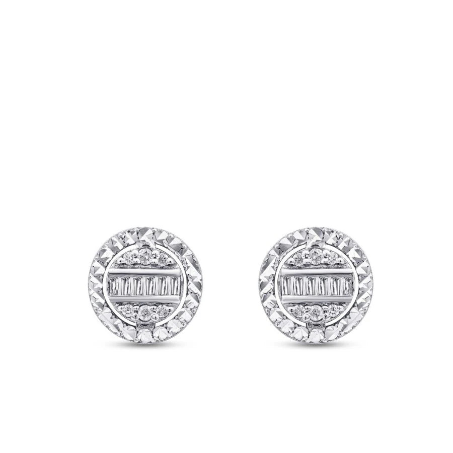 0.20 ct. Diamant Baguette Ohrringe