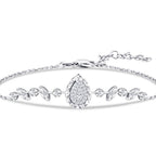 0.09 ct. Diamant Tropfen Armband
