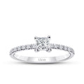 0.45 ct. Diamant Prinzessin Solitär Verlobungsring