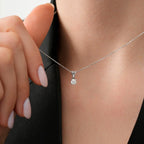 0.70 ct. Diamant Solitär Halskette