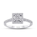 0.25 ct. Diamant Quadratische Ring