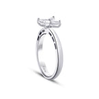 0.39 ct. Diamant Blumen Marquise Ring