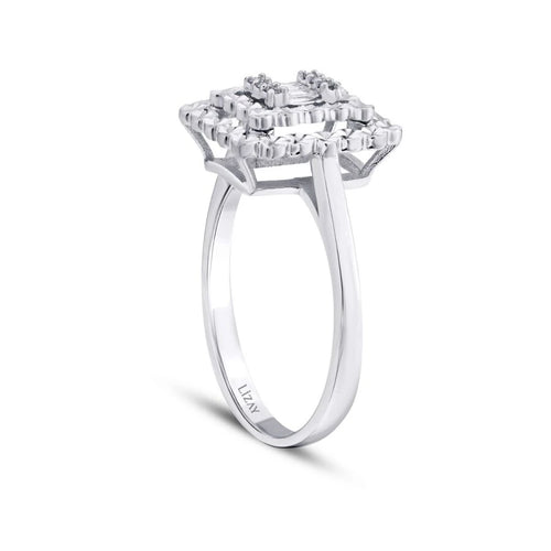 0.08 ct. Diamant Baguette Ring