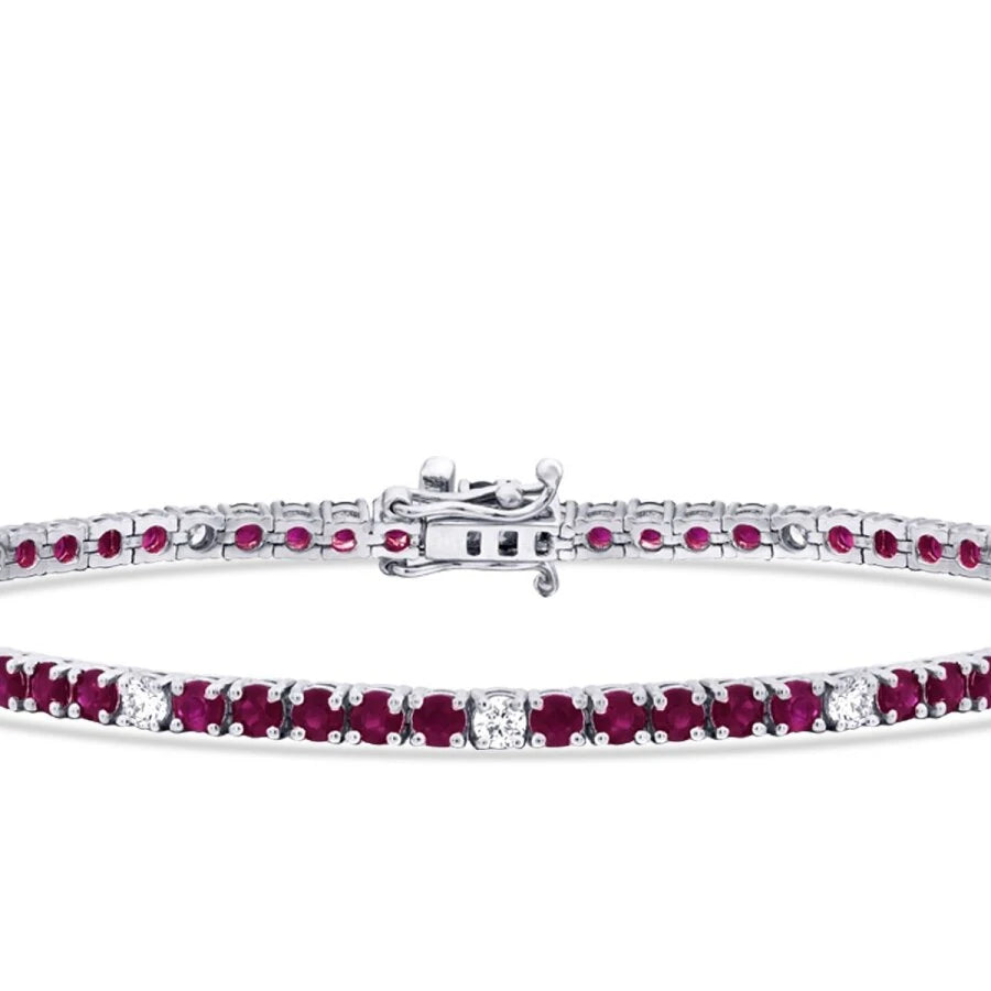 3.92 ct. Diamant Rubin Armband