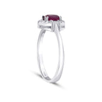 0.95 ct. Diamant Rubin Ring