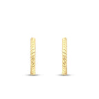Gold Twist Creolen Ohrringe