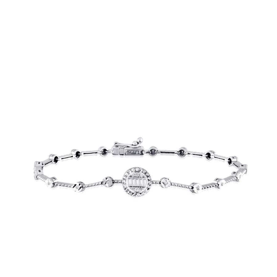 0.16 ct. Diamant Baguette Armband