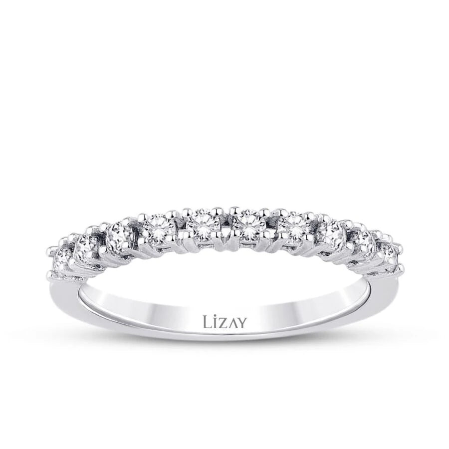 0.73 ct. Diamant Halb-Eternity Ring