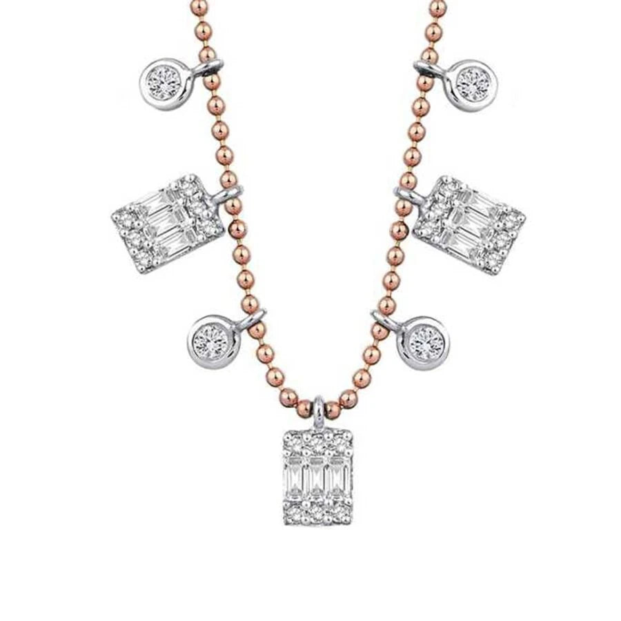 0.46 ct. Diamant Baguette Halskette