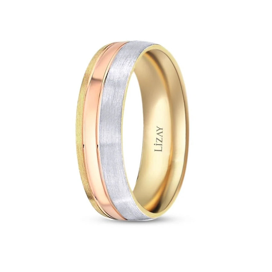 Gold Drei-Ton Ehering