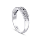 0.63 ct. Diamant Halb-Eternity Ring