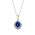 0.70 ct. Diamant Saphir Halskette