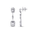 1.00 ct. Diamant Baguette Ohrringe