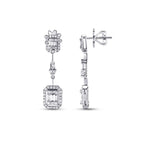1.00 ct. Diamant Baguette Ohrringe