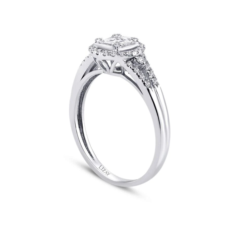 0.43 ct. Diamant Baguette Ring