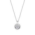 0.29 ct. Diamant Baguette Halskette