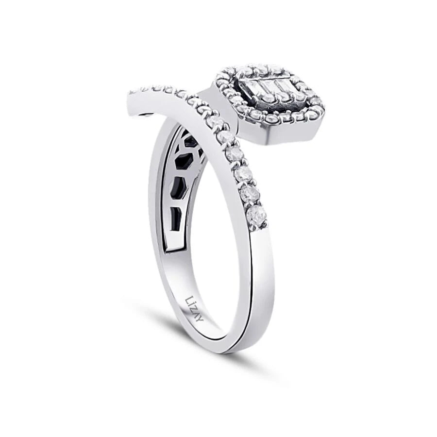 0.58 ct. Diamant Baguette Ring