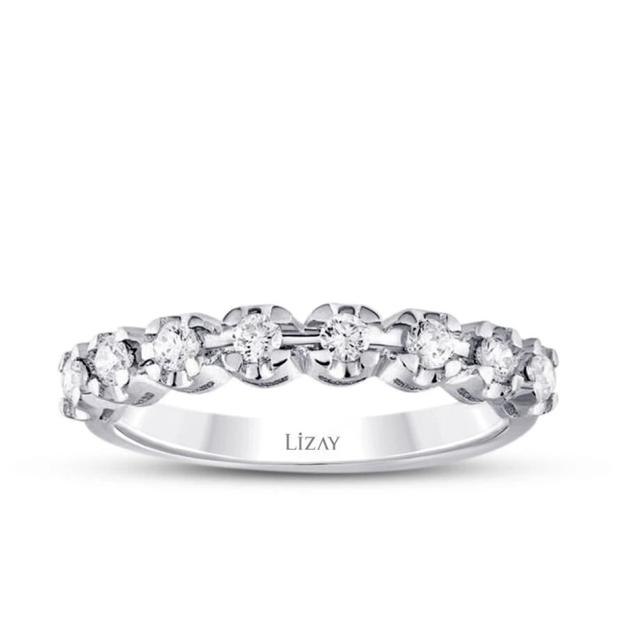 0.31 ct. Diamant Halb-Eternity Ring
