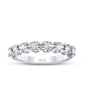0.31 ct. Diamant Halb-Eternity Ring