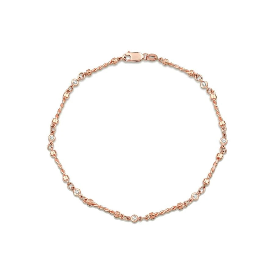 0.17 ct. Diamant Sieben-Stein Armband